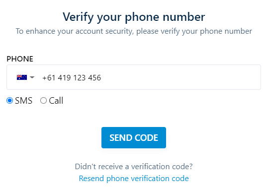 Check your phone number