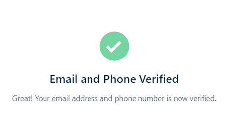 Phone and Email verified