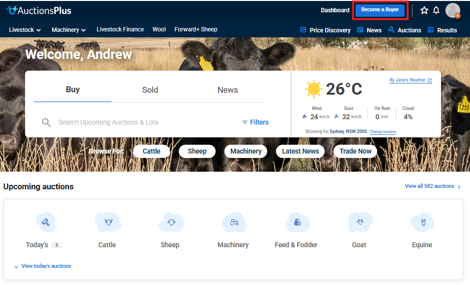 How to sign-up for an AuctionsPlus account